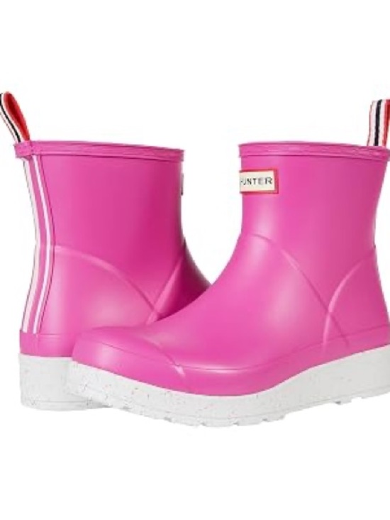 Hunter Shoes - Hunter Boot Women's Play Short Speckle Rain Boot Sweet 7 Medium US